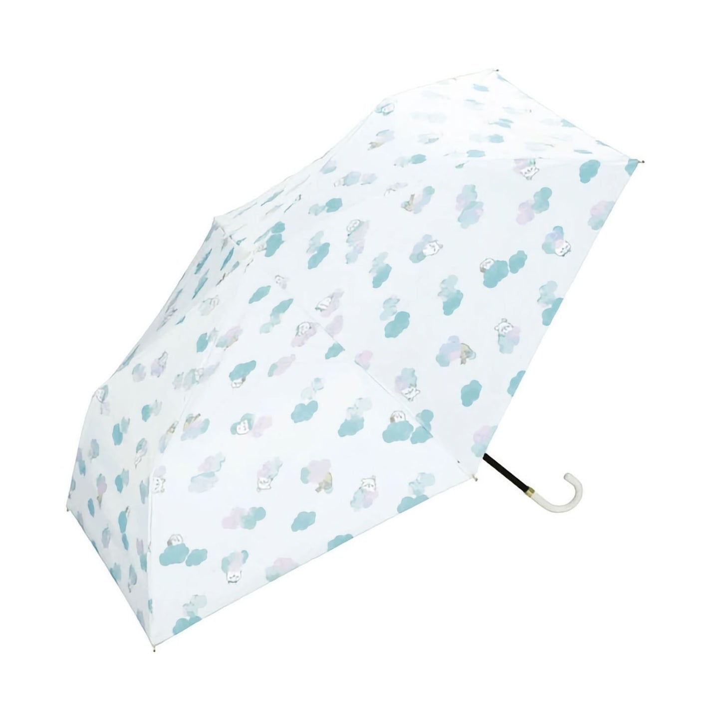 Chiikawa × Wpc. Blackout Shading umbrella. Flower crown sleepy blue
