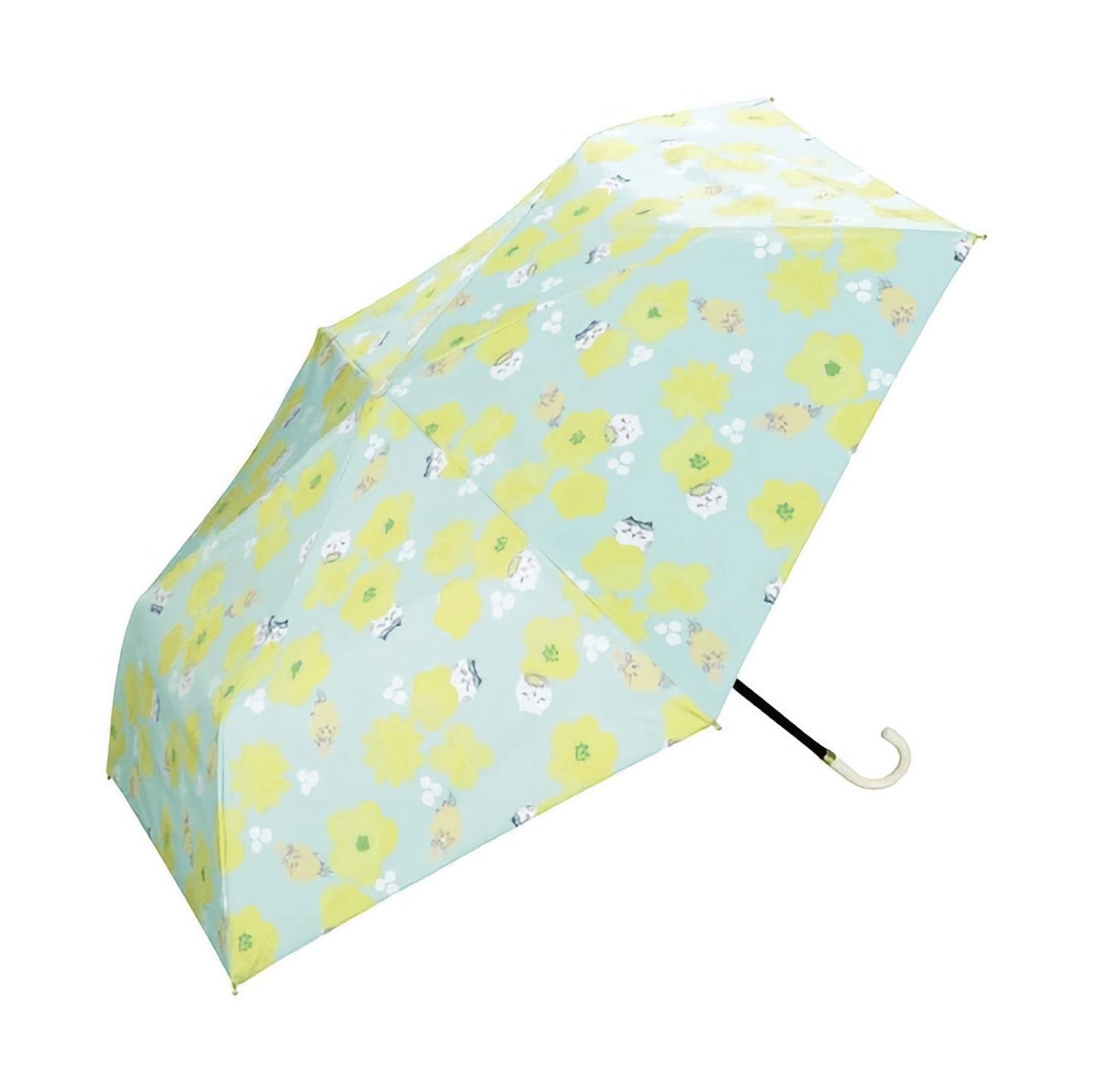 Chiikawa × Wpc. Blackout Shading umbrella. Flower crown sleepy yellow