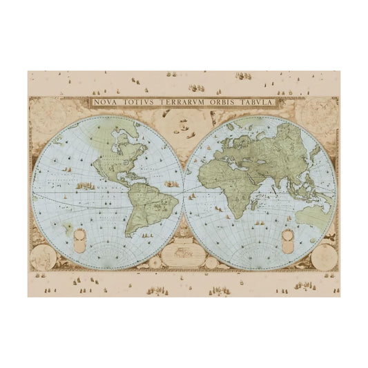Bekking & Blitz puzzle (1000 pieces). wandkaart van de wereld door joan blaeu