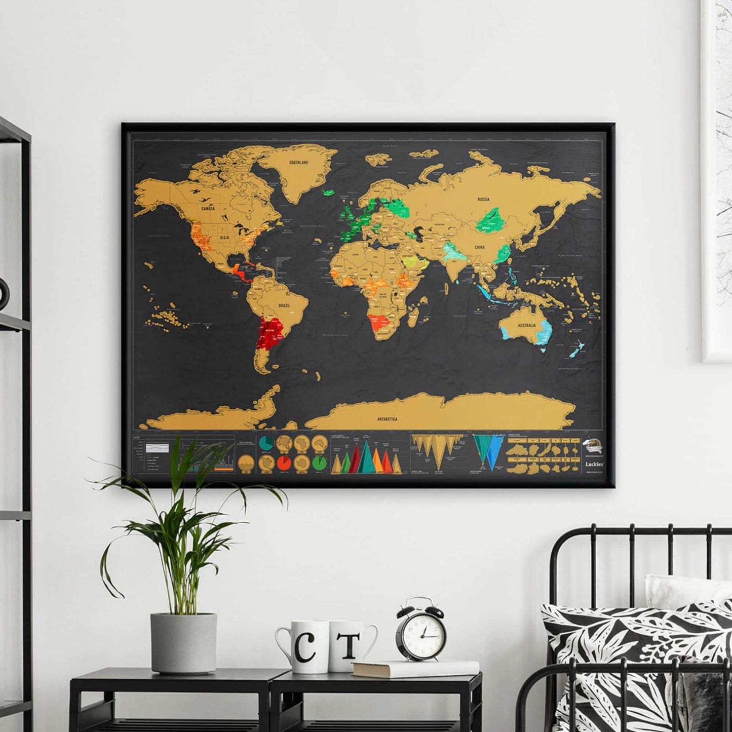 Suck Uk Scratch Deluxe map 59x82