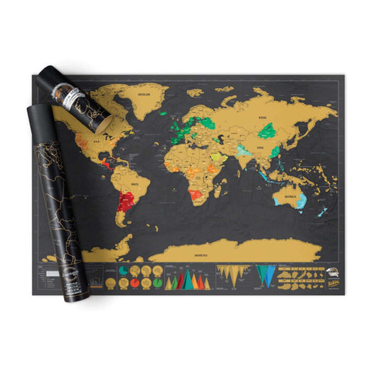 Suck Uk Scratch Deluxe map 42x30