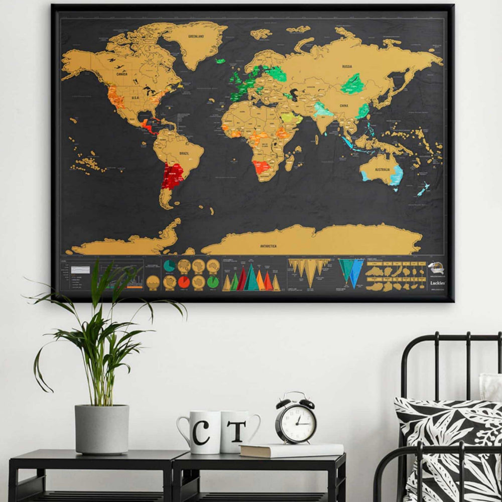 Suck Uk Scratch Deluxe map 42x30
